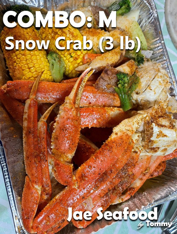Takeout seafood containers ready for pickup.