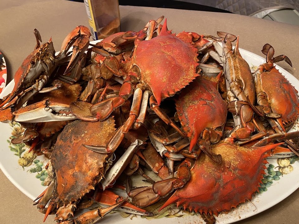 Combo menu with crab and shrimp options.